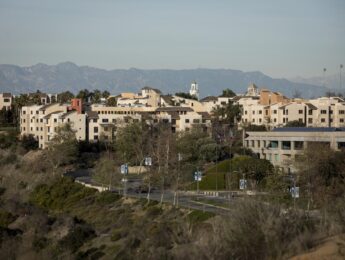 Aerial shot of LMU's Westchester Campus