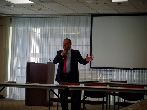 Deputy Ayoob Kara speaking