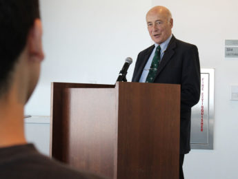 Joseph Nye speaking at Loyola Marymount University