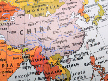 A map of China