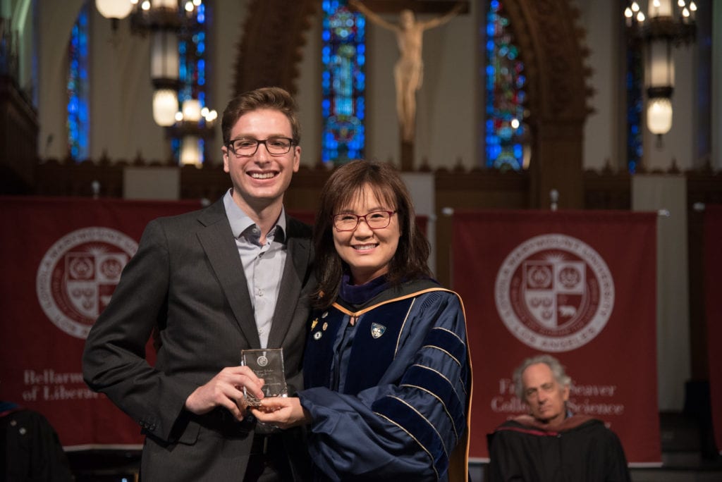 Dean Tina Choe and 2018 Commencement Honoree