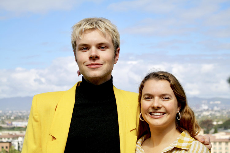 Newly elected ASLMU president and Vice President