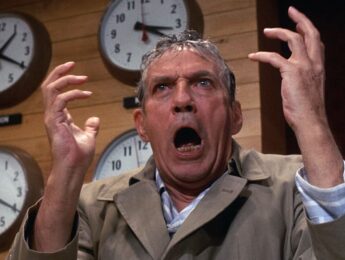 The main character Howard Beale from the 1976 film Network was a driving force that makes the film one of the top 10 political movies of all time.
