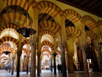Noreen's students examined the restoration and contemporary function of buildings like the Mosque-Cathedral of Córdoba (seen here) in her Medieval Art course.