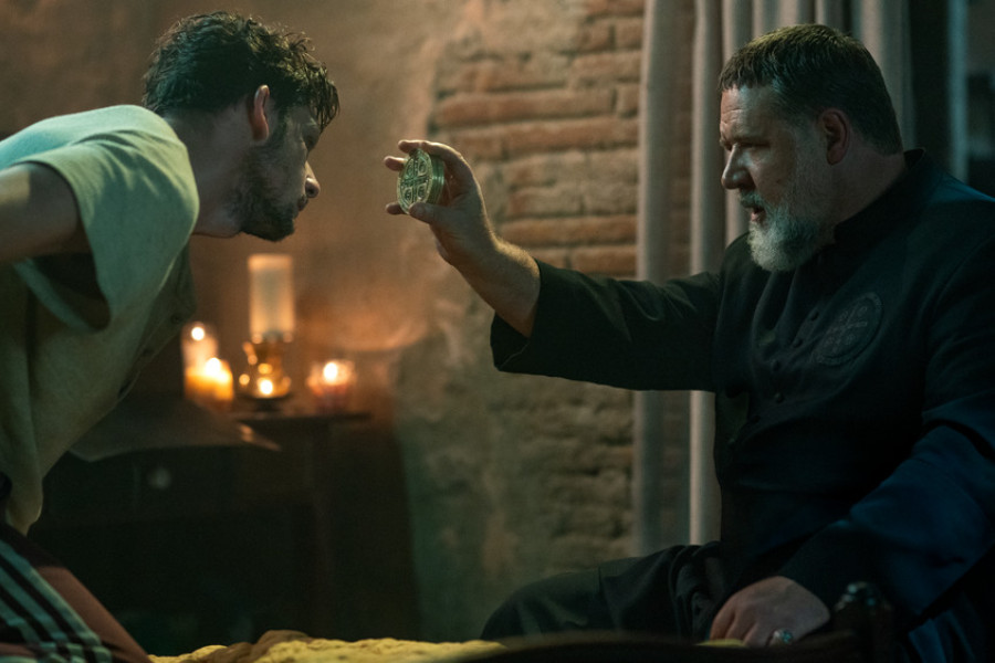 Russell Crowe in "The Pope's Exorcist"