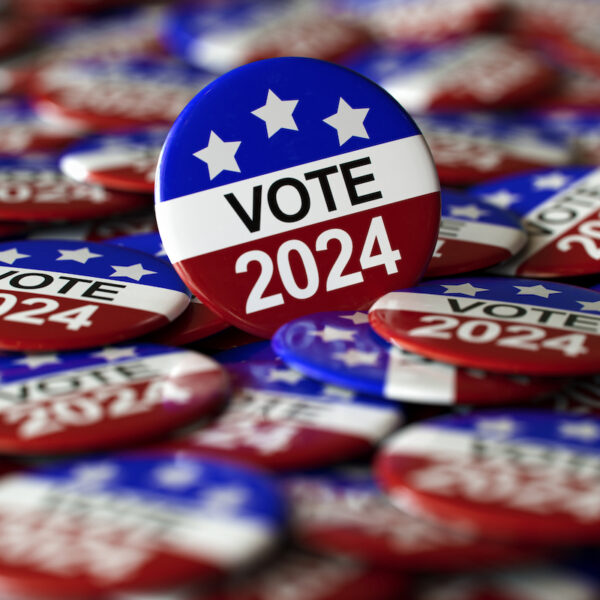 2024 President Election get out and vote pins.