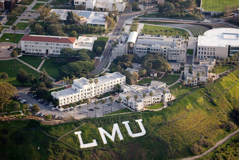 LMU Bluff Aerial shot