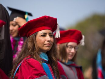 LMU Graduates in Commencement Regalia