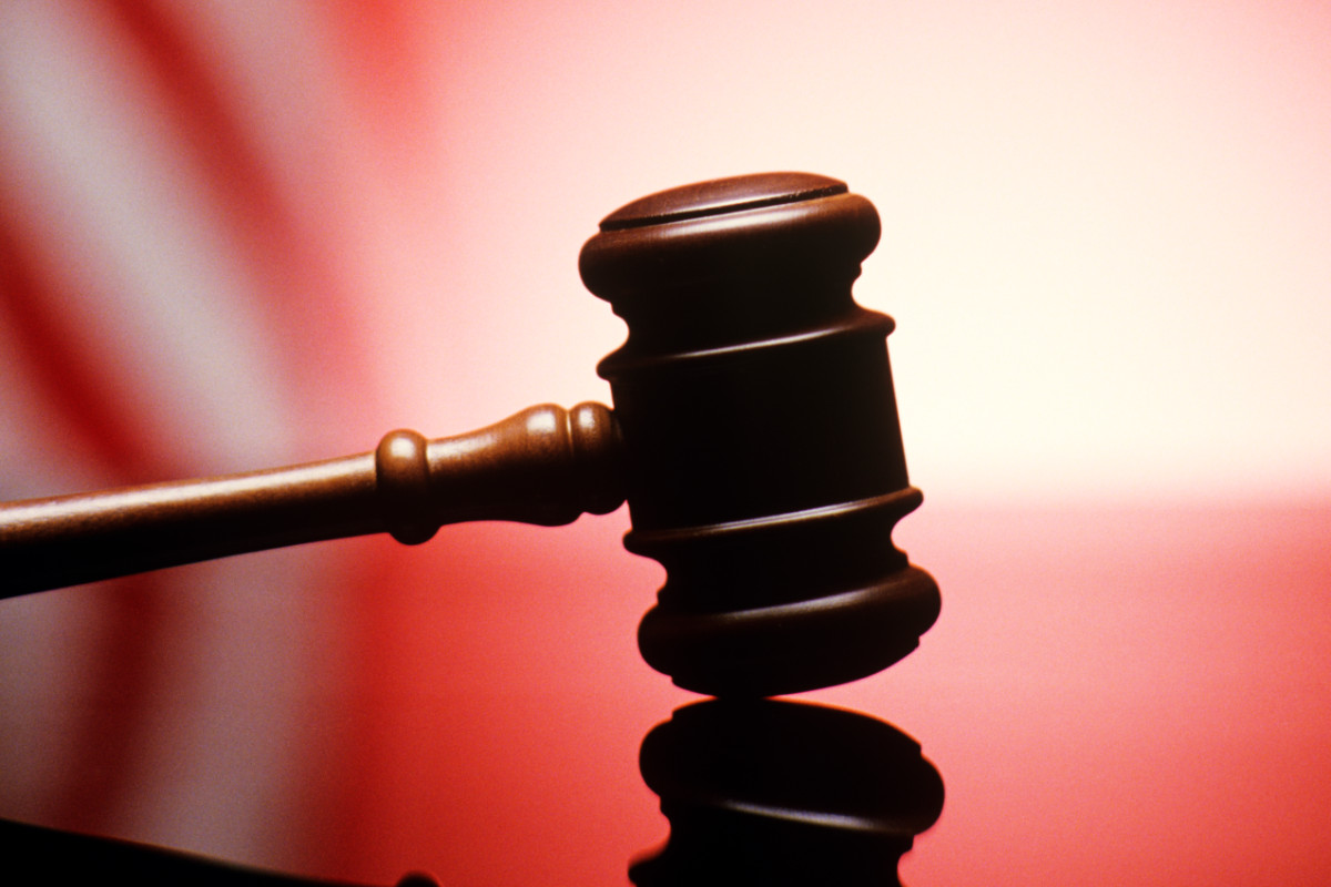 gavel with American flg in the background