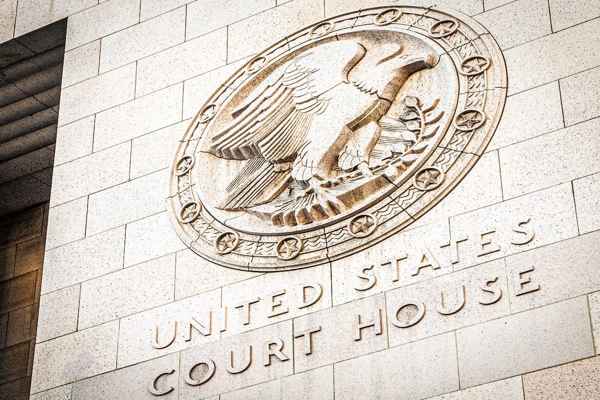 Seal at the United States Court House in Los Angeles