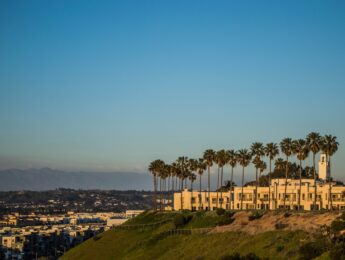Scenic view of Los Angeles from Loyola Marymount University campus
