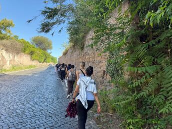 Students on pilgrimage