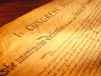 Photo of the Declaration of Independence