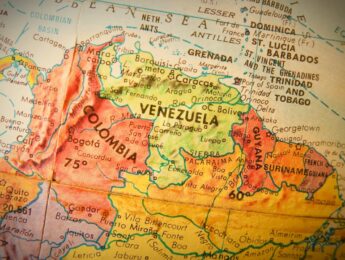 Venezuela on map