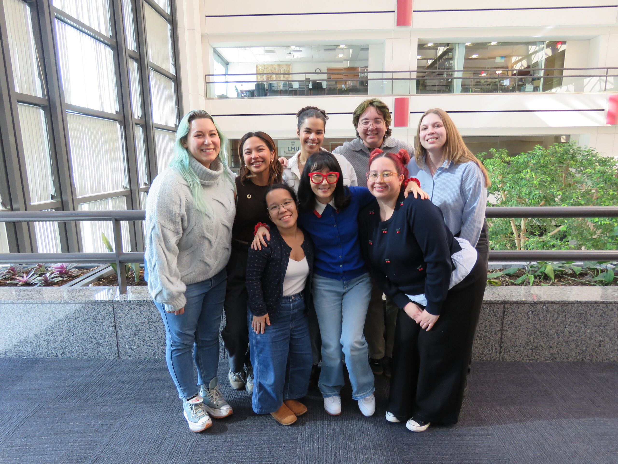 The research team poses for a photo with Dr. Choe