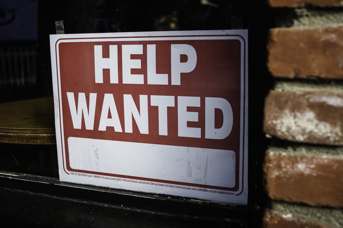 Help wanted sign