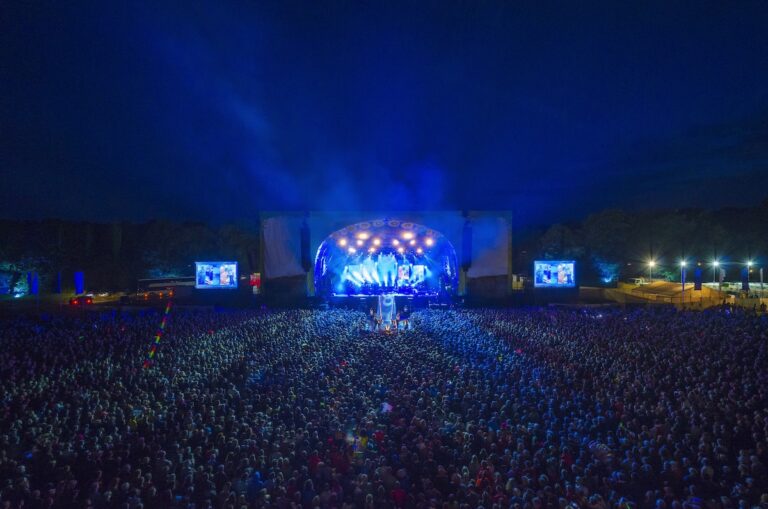 Music festival stage