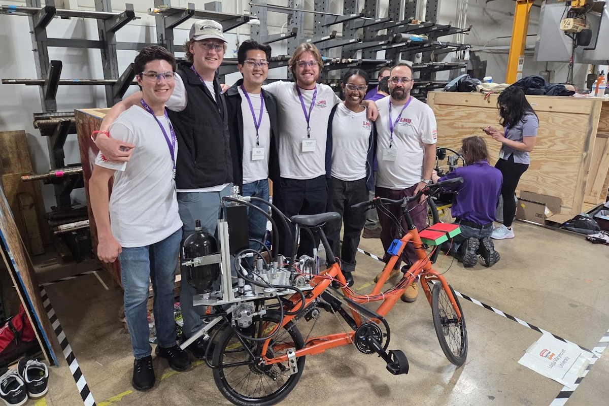 LMU mechanical engineering students at the 2026 Fluid Power Vehicle Challenge