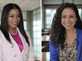 headshots of two women