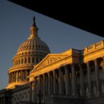 US Capitol Building at sunset
