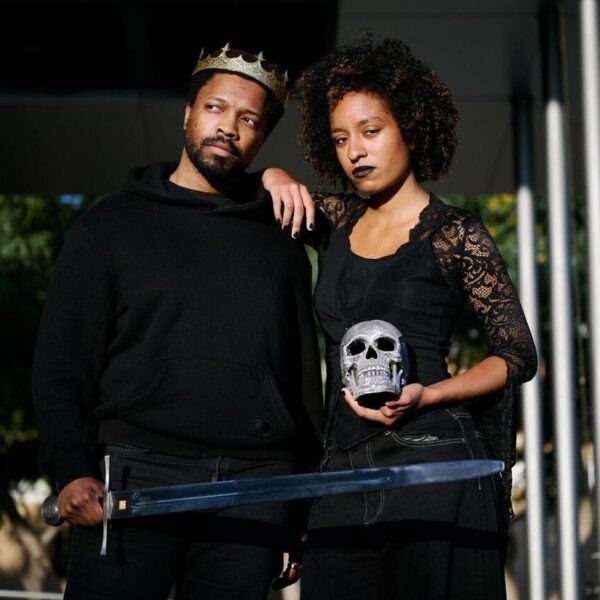 Production still from Shakespeare on the Bluff's Hamlet