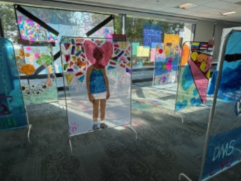 Artwork on display