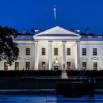 White House at dusk