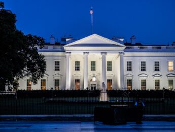 White House at dusk