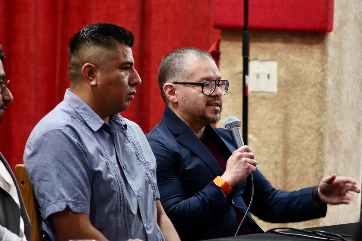 LMU SOE Professor William Perez speaking about his new book with co-author Rafael Vásquez