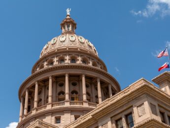 Afternoon light on the State Capitol building. Austin, Texas