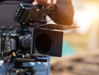 Cinematic camera gear equipment and cinematography operate