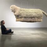 Phyllis Green, "Lion/ Lamb,” 2020. Resin, mixed media. 70 x 107 x 36 in. Courtesy of the artist and Laband Art Gallery. Photo credit © Waleska Santiago