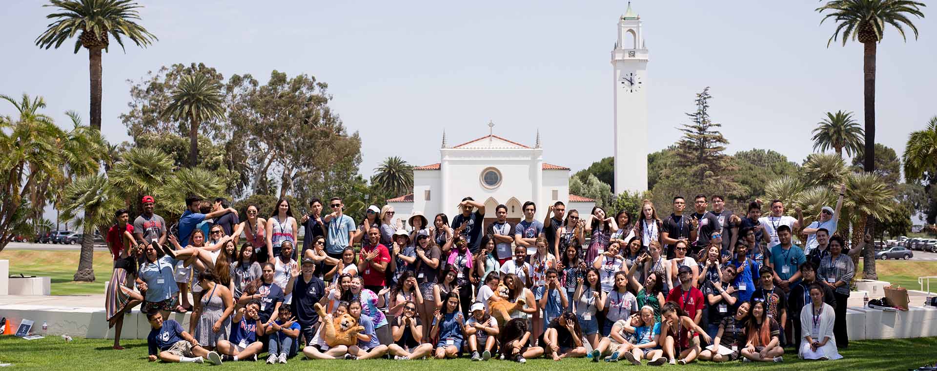 Group Shot of Kids in Youth Theology Institute in Sunken Gardens