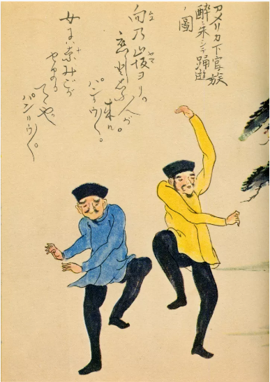 Dancing Sailors scroll painting