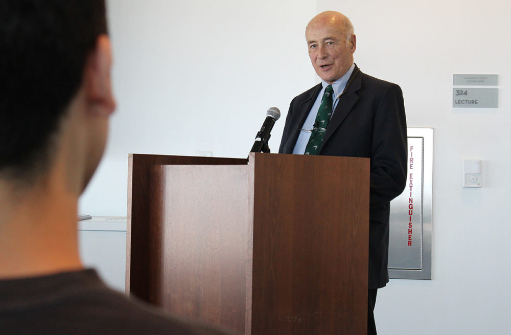 Joseph Nye speaking at Loyola Marymount University