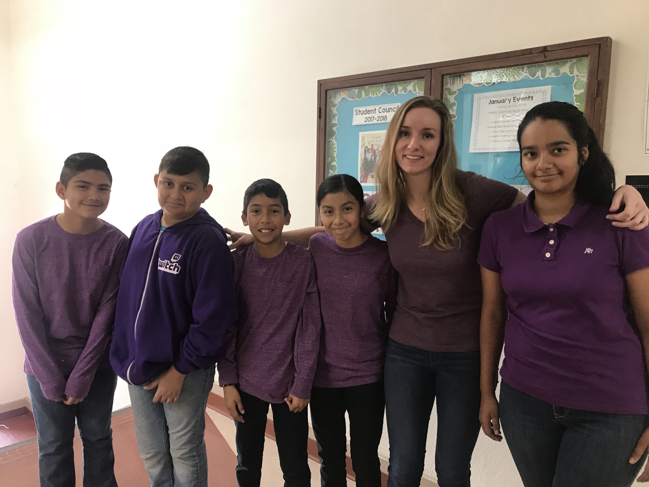 PLACE Corps teacher with middle school students