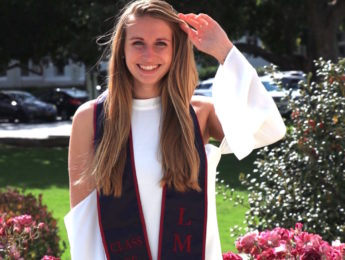 Chloe Hall, liberal arts grad, graduation photo