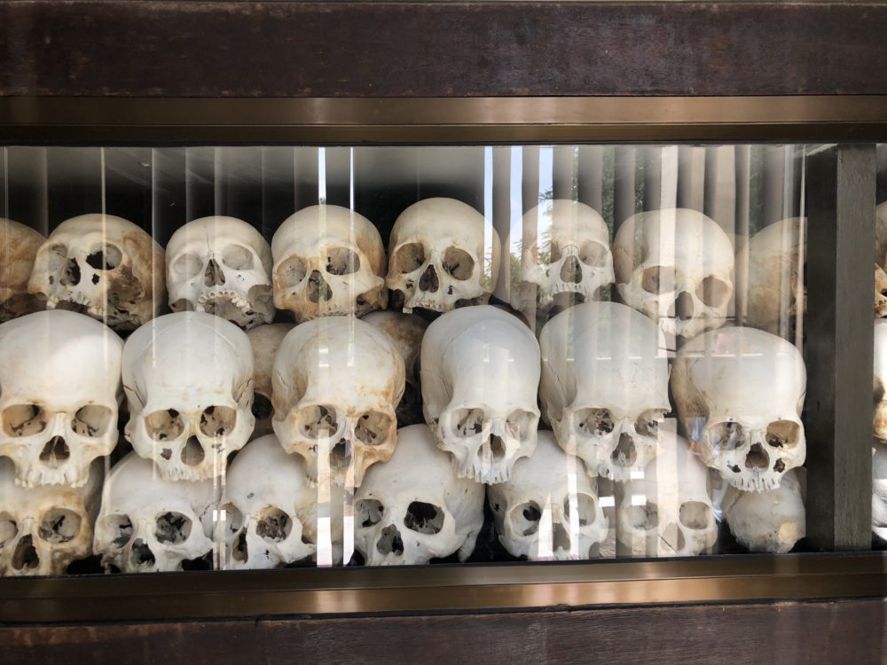 Skulls at the killing fields