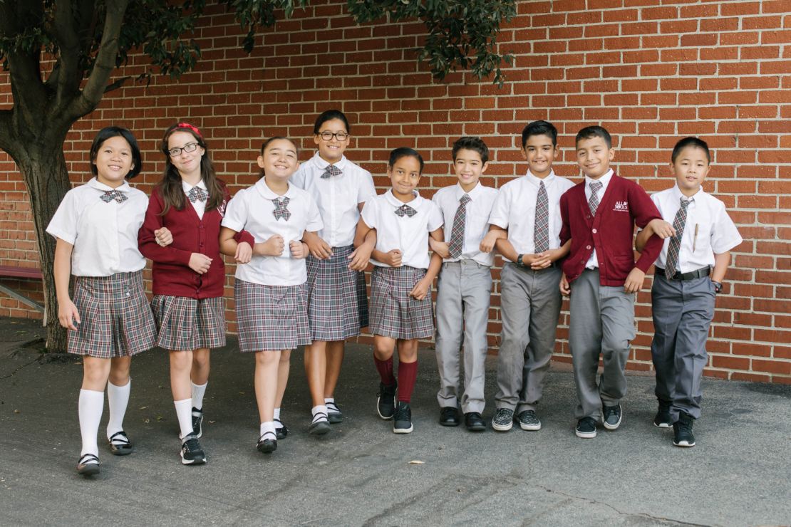 Young Catholic Students from LA schools partnered with LMU