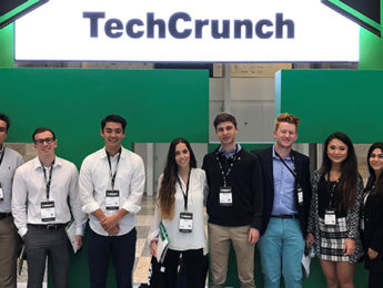 Students at TechCrunch