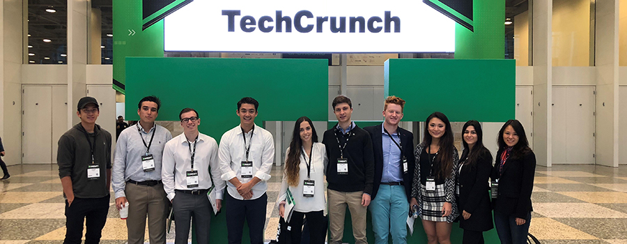 Students at TechCrunch