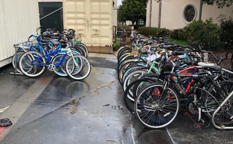 Bikes collected outside of DPS