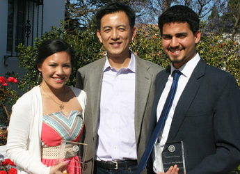 David Choi with honorees