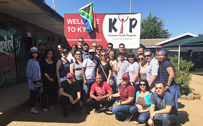 EMBA students visit the Kliptown Youth Program in Soweto