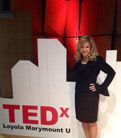Ellen Ensher at the TEDxLoyolaMarymountU event