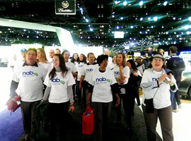 The Nabthat team at the LA Auto Show