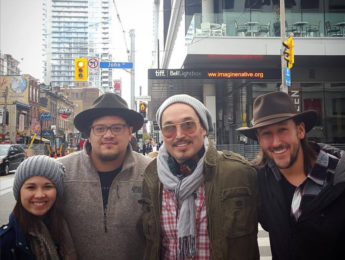 Blake Pickens, Steve Paul Judd and Sterlin Harjo at imagineNATIVE in Toronto