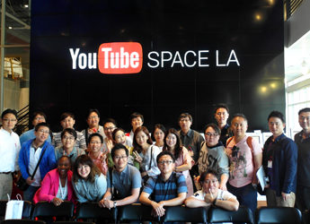 Korean MBA students at Youtube Space LA