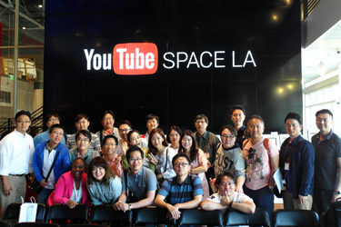 Korean MBA students at Youtube Space LA