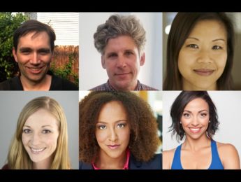 Compilation photo of six new faculty members